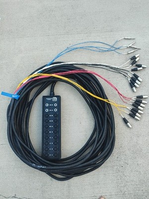 Pro Co SMA1604FBQ-100 SMA Series 16x4 Stage Snake w/ 4x 1/4'' Returns - 100 FT