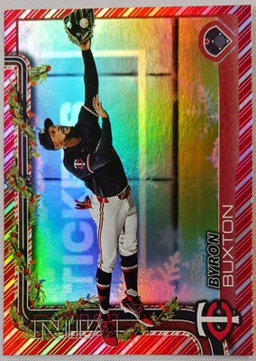 2025 Topps Holiday - Stocking Stuffer Red Met Candy Cane /10  Byron Buxton  #H11