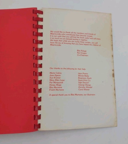 Vintage Church School Cookbook Fundraiser Misericordia Illinois - Picture 12 of 13