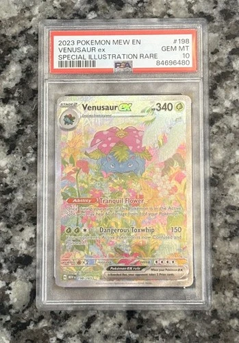 Pokémon TCG Venusaur EX Scarlet & Violet 151 Card 198/165 PSA 10