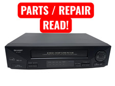 Sharp VC-A410U 4-Head VHS VCR Player Super Picture FOR PARTS OR REPAIR