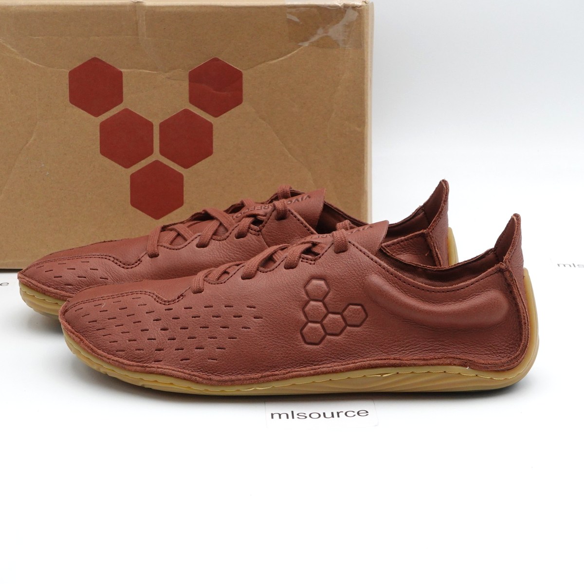 Vivobarefoot Women's Sensus Leather Barefoot Shoes 209560-07 Bark