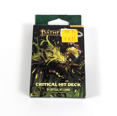 PATHFINDER 2E RPG Accessories CRITICAL HIT Deck NEW Paizo