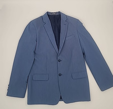 Van Heusen Flex Boy's Dress Blazer Suit Jacket 2-Button Blue Size 18 Regular
