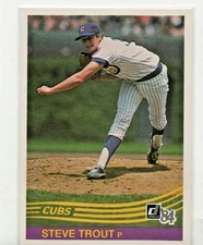 1984 Donruss MLB Baseball #533 Steve Trout Chicago Cubs