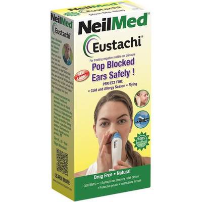 NeilMed Eustachi-Eustachian Tube Exercise-Pop 1 Count (Pack of 1), Light Blue