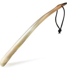 Shoe Horn Made with Real Horn Handmade. Easy Grip Long handle Shoehorn for Me...