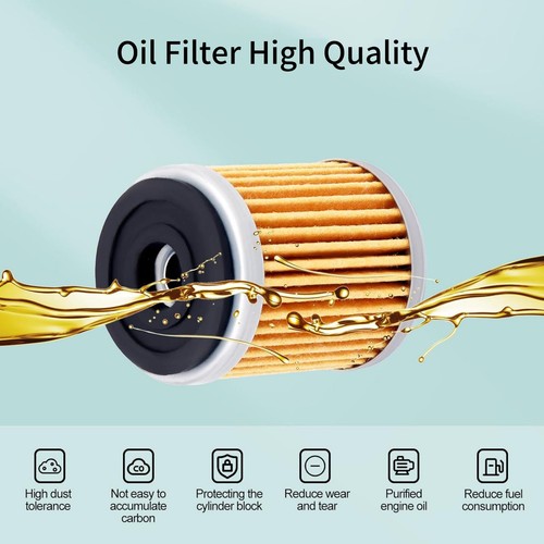 For Yamaha Big Bear YFM400 2000-2004 ATV Air Filter Oil Filter Kits Accessories - Picture 13 of 15