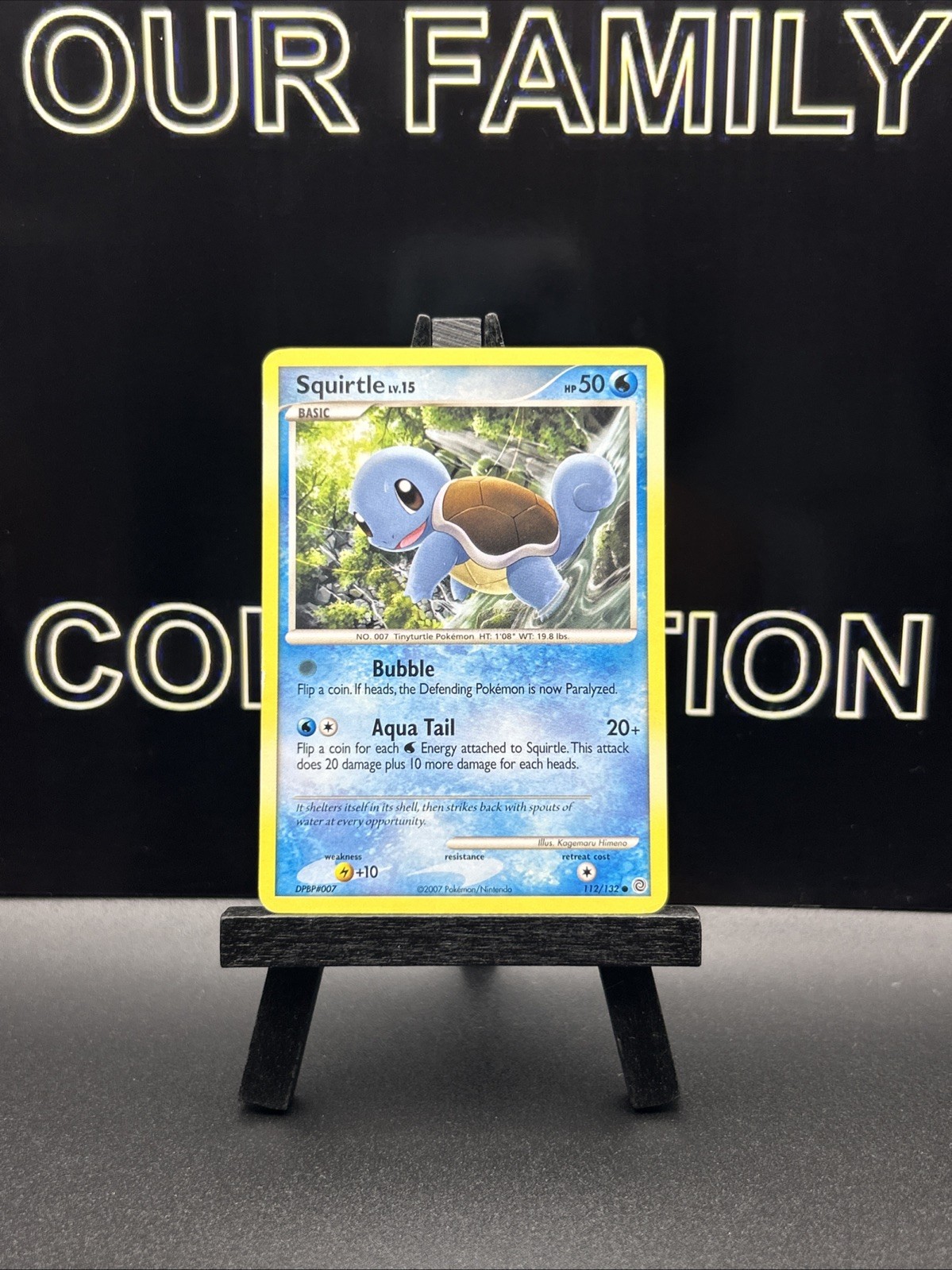 Squirtle 112/132 Secret Wonders Pokémon Card Regular 2007 MP