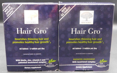 New Nordic Hair Gro Dietary Supplement  60 TABS EACH EXP:11/26+ New & Sealed