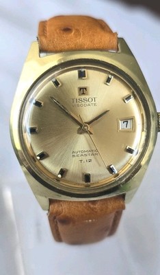 Mens Vintage TISSOT VISODATE SEASTAR T.12 Compressor Automatic Wristwatch 