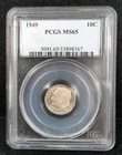 1949 10C Roosevelt Silver Dime PCGS MS65 Toning #5859