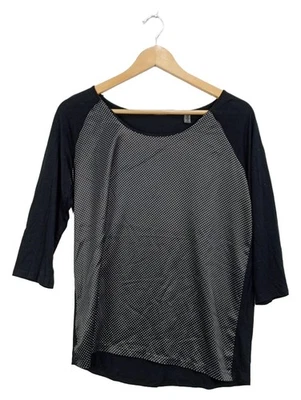 Esprit T-Shirt Femme Noir Pois Manches 3/4 (EU 38, INT M) - Photo 1/3