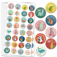 Belohnungsaufkleber 1600 StüCk Tier 25Mm 32 Muster Selbstklebend Sticker Kinder