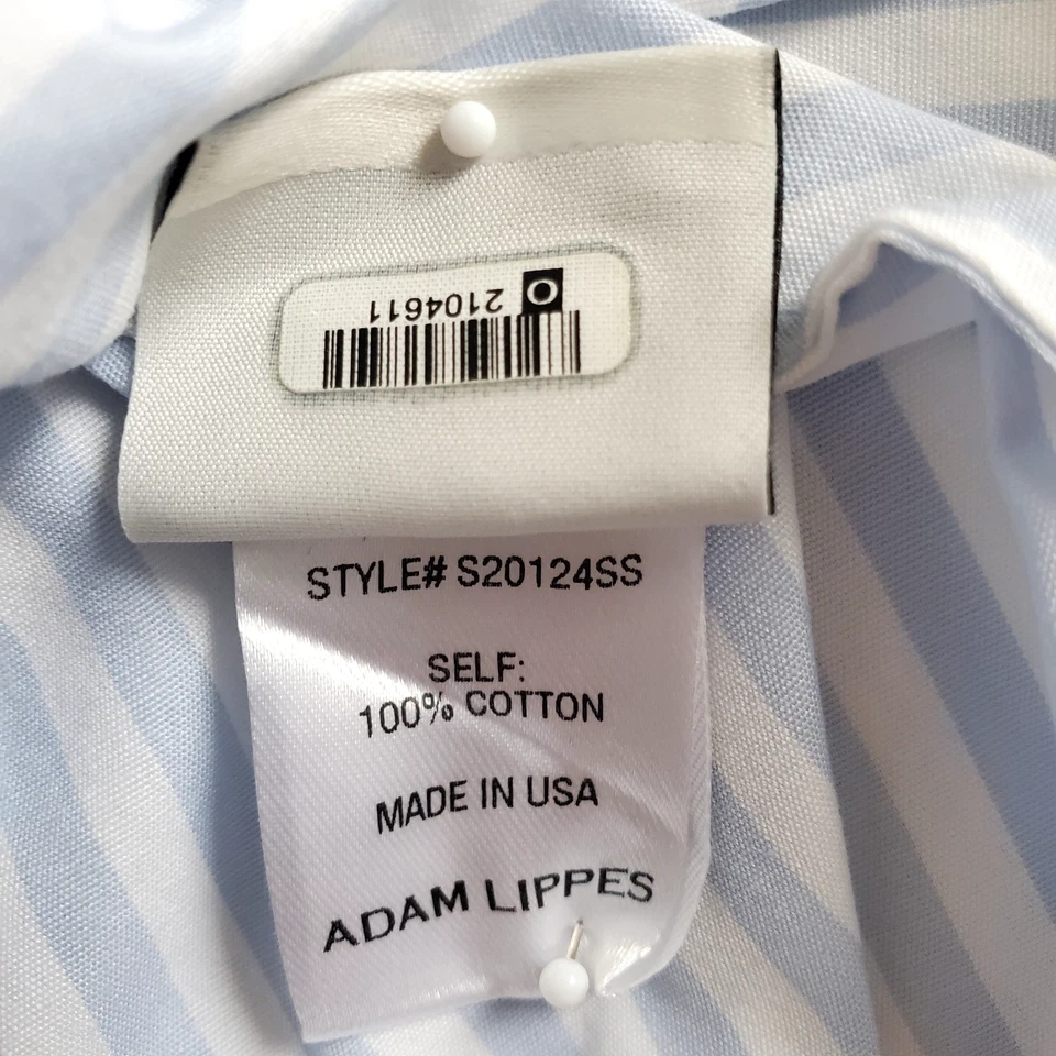 ADAM LIPPES Women's Victorian Blue Shirt 4-6 NWOT orig. $1200 Luxury Loose Top - Image 4 of 4