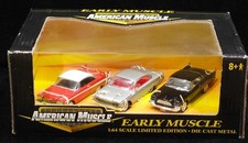 Ertl Early American Muscle 1958 Plymouth 1960 Ford 1957 Chrysler 3 Car Set Ertl Early American Muscle 1958 Plymouth 1960 Ford 1957 Chrysler 3 Car Set