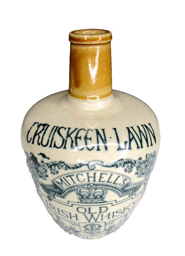 Cruiskeen-Lawn Mitchell’s Old Irish Whisky Glascow Pottery Stoneware Jug