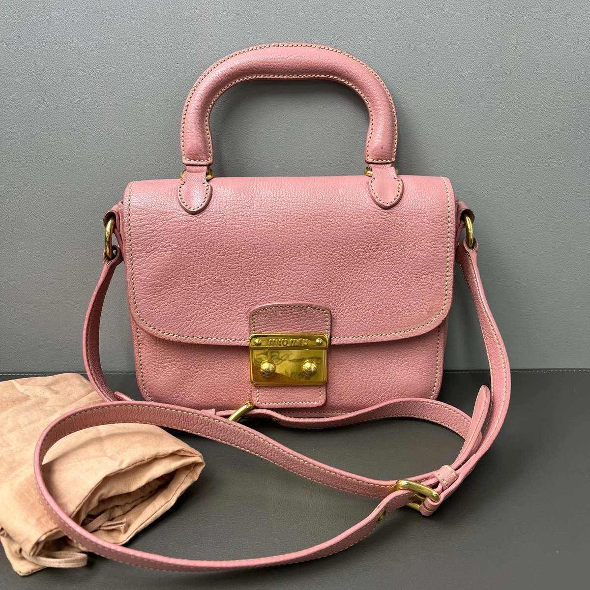 Miu Miu Leather Messenger Bags for Women for sale | eBay