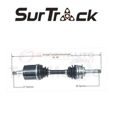 SurTrack CV Axle Shaft for 1995-2000 Toyota Tacoma 2.4L 2.7L 3.4L L4 V6 - uk