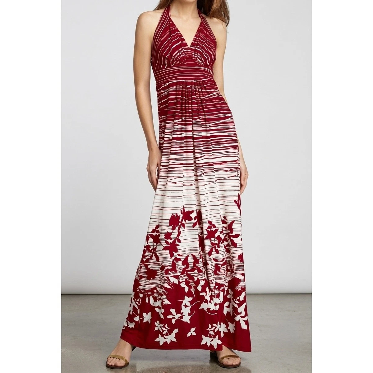 bcbg wildflowers maxi dress BCBGMAXAZRIA Botanical Floral Ruffled Maxi Dress The SceneBeforeBoutique