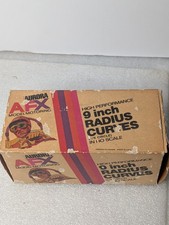 2 AFX 9" Radius 1/8 Circle Curves 2514, 1970s Style, Unused