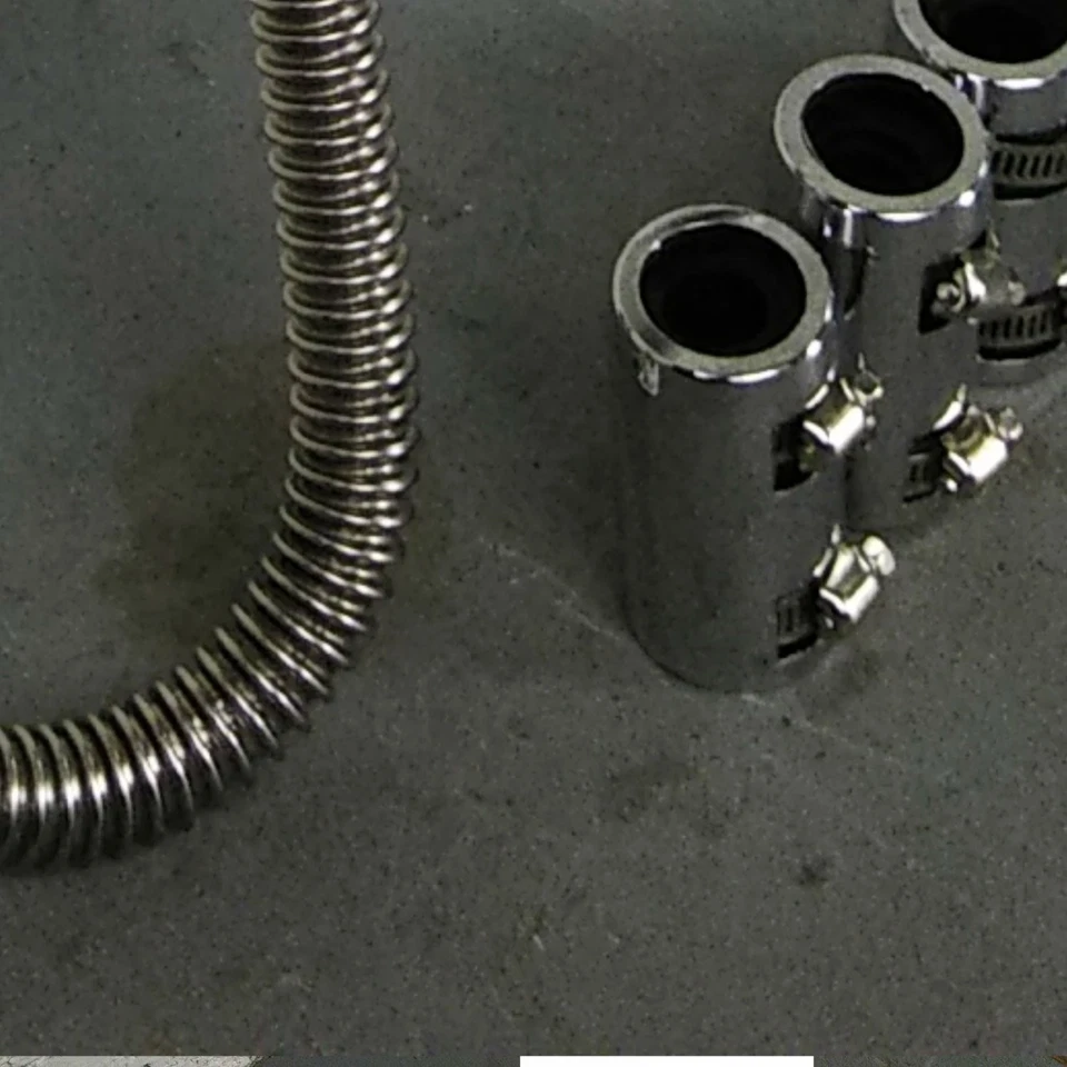 Early 48 In Heater Hose Kit SS easy diy a b stainless hot rod custom polished - Image 4 of 4