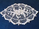 ANTIQUE LACE NEEDLE PLACEMAT EARLY 1900