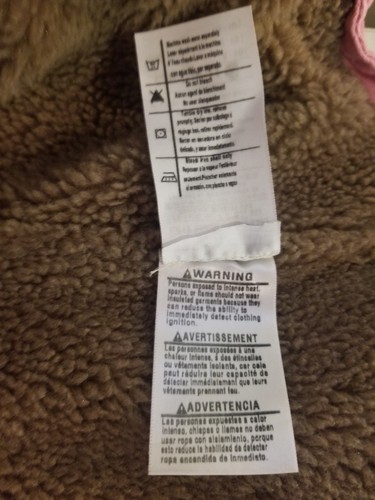 Women's Carhartt Vest M 8/10 Pink Denim Fur Lined Hooded Drwstring Full Snap EUC - Picture 16 of 16