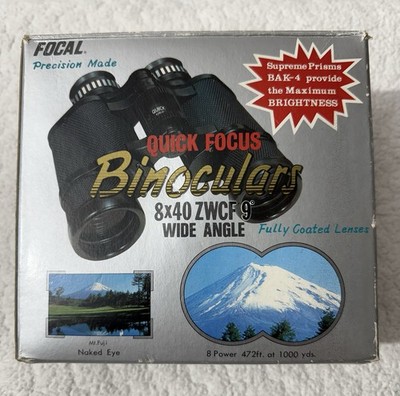 Vintage Focal ''Siam Cat Optics'' 8x40 ZWCF Binoculars   Wide Angle  Made in Japan