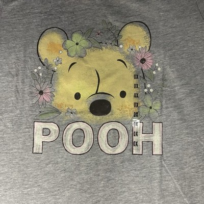 Pooh Disney 0X New Park Bound Shirt Short Sleeve Floral Pastel Lightweight