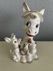 Vintage Donkey With Baby Donkey Figurine Japan