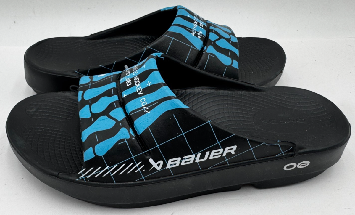 OOFOS Bauer Limited Edition Hockey Skeleton Slides - Men 6 Women 8 Sandals OOFOS Slide Sandal - Skeleton Sport | BAUER main image 2