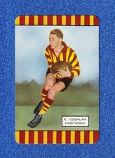 COLES SWAP CARD - GENUINE VINTAGE FOOTBALL CARD - TEAM HAWTHORN K. COGHLAN /2