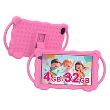 Kids Tablet 7 inch for Children,32GB ROM Toddler Learning Tablet with Pink