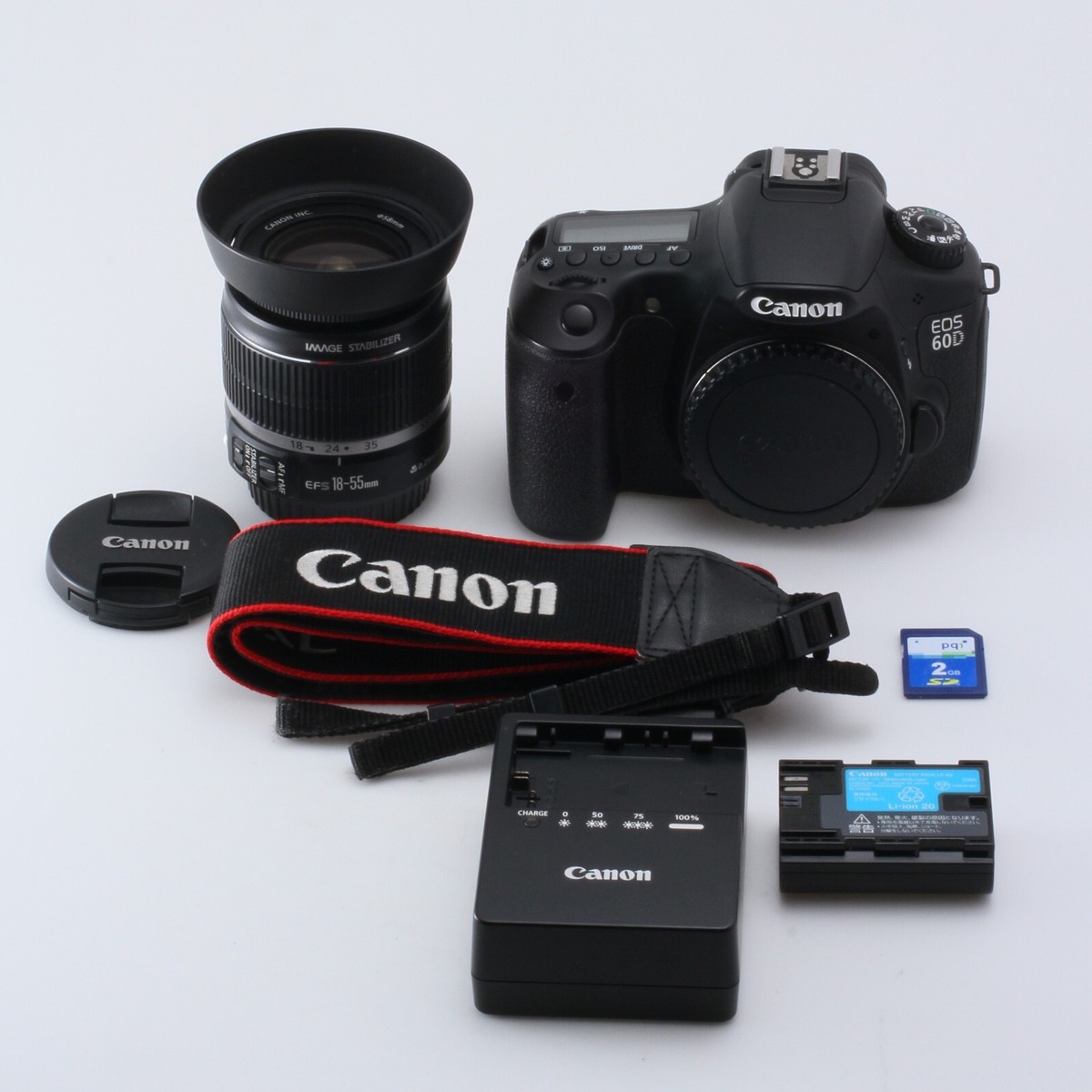 MINT】Canon EOS 60D 18.0 MP Digital SLR Camera + EFS18-55 Lens low