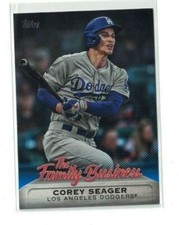 Corey Seager 2019 Topps Update THE FAMILY BUSINESS BLUE PARALLEL #FB-17 DODGERS