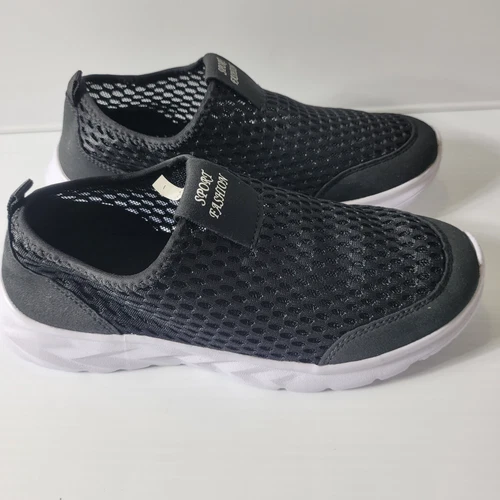 New Summer Men's Casual Shoes Breathable Mesh Lightweight Walking Slip-On Flats