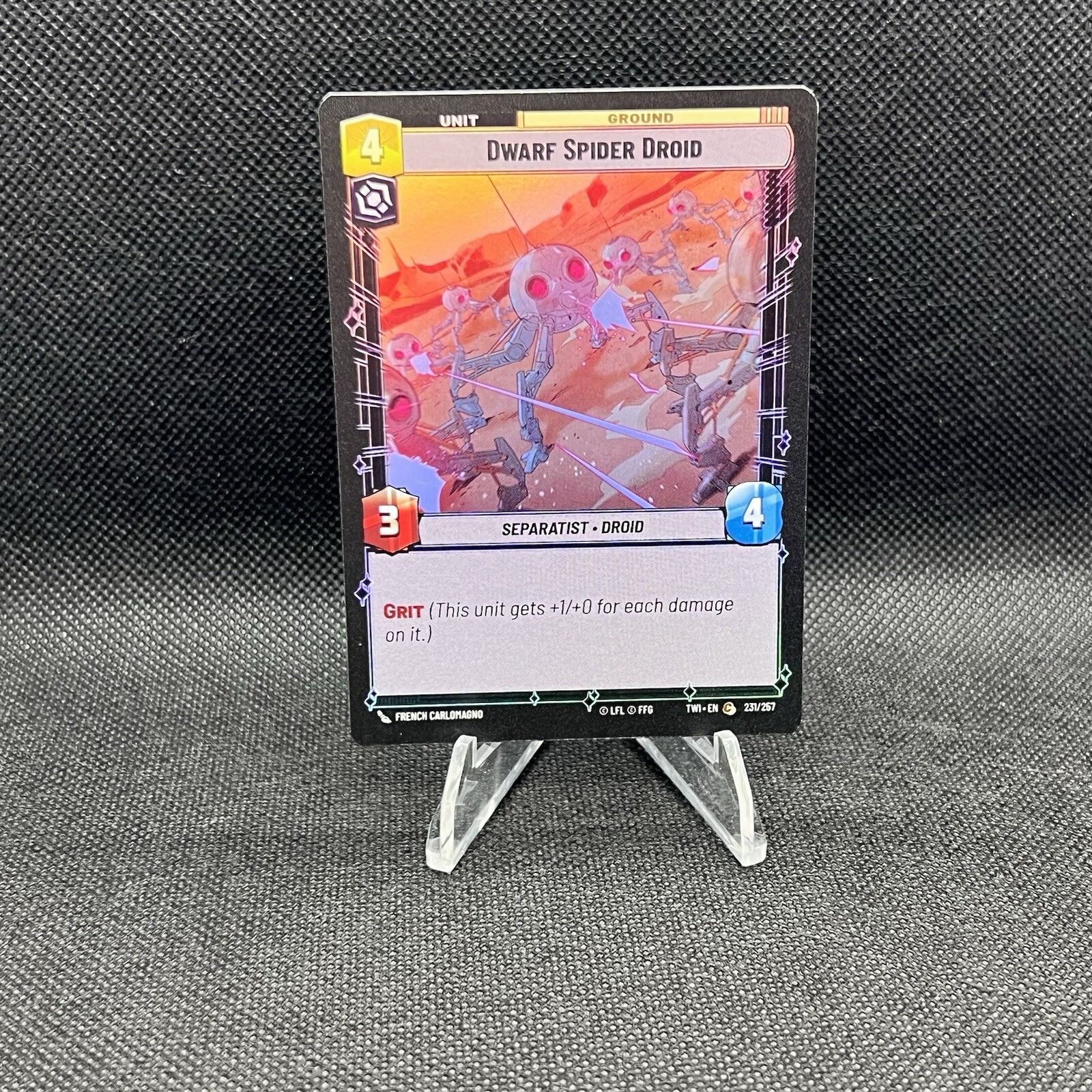 FOIL Star Wars Unlimited - Dwarf Spider Droid - Twilight of the Republic FOIL