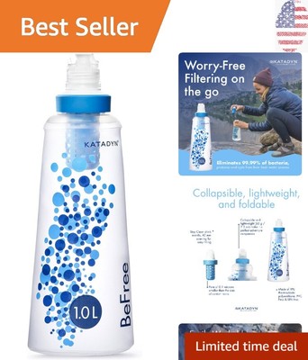 BeFree 1.0L Water Filter - Ultralight Design for Endurance Sports & Backpacking