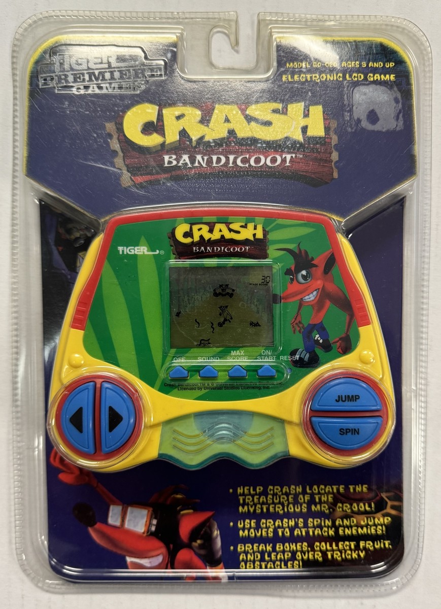 Crash Bandicoot LCD Game (Tiger Electronics, 1998) New in