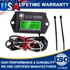 Waterproof Digital Mini Tiny Tachometer Tach Hour Meter Adjustable Job Timer US