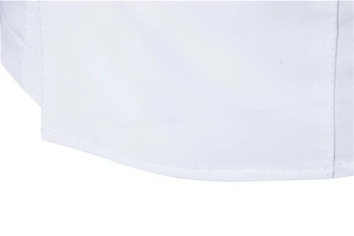 Camisa para Hombres Doble Pecho Prendas para el torso Manga Larga Calce Ajustado Liso Western Blusas - Imagen 12 de 21