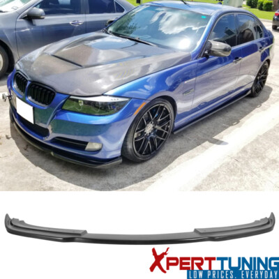Fits 09-12 BMW E90 LCI 3 Series Front Bumper Lip Spoiler H Style Unpainted - PU
