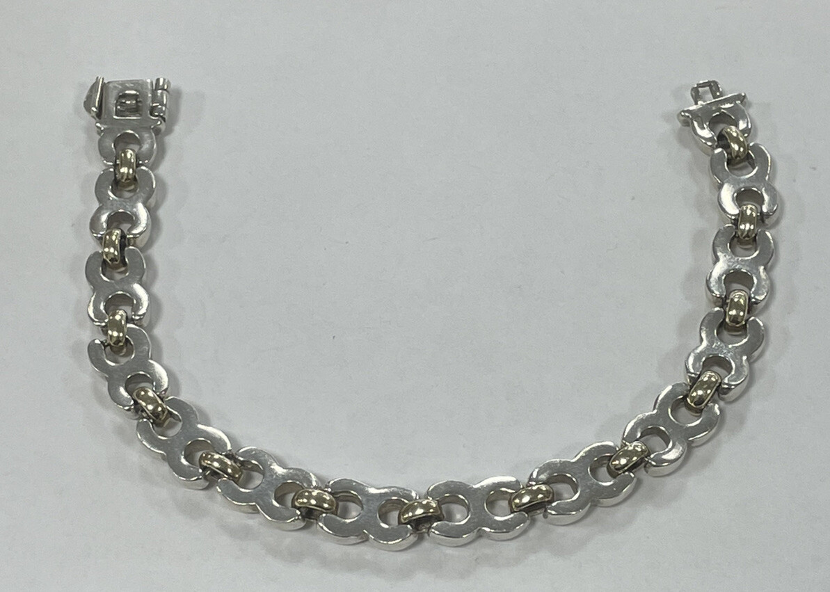 Beautiful PR EX Italy Solid Two Tone Sterling Sil… - image 9