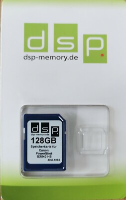 128GB DSP Class 10 Speicherkarte für Cannon Power Shot SX540 HS