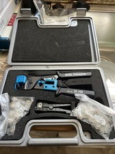 Ideal 30-496 Crimper,Rj-11/12/14/45,13" L Kit With Stripper And Ends Pre Owned