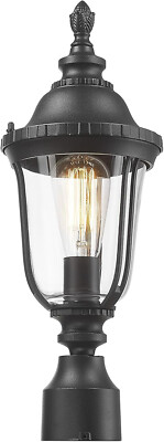 Outdoor Post Light Pole Lantern Modern Exterior Post Sconce with Base Included