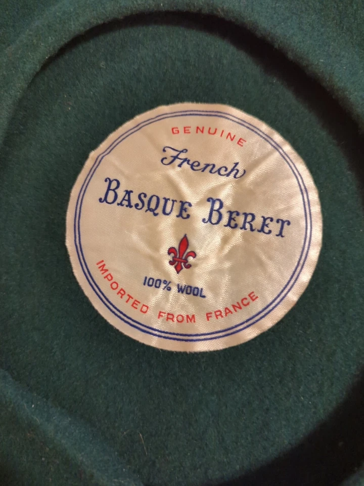 Boina Vasca 100% Lana Francesa Excelente Estado MEJOR CALIDAD Verde Foto 4 de 4