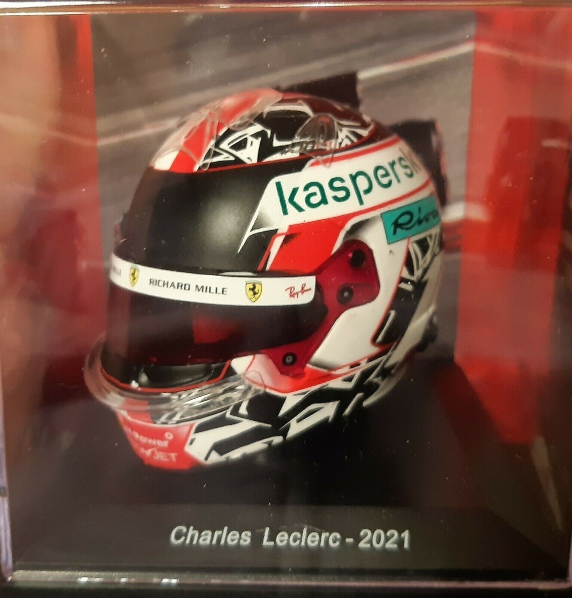 NEW RARE 1:5 Casco Helmet F1 CHARLES LECLERC 2021 SPARK +Box +