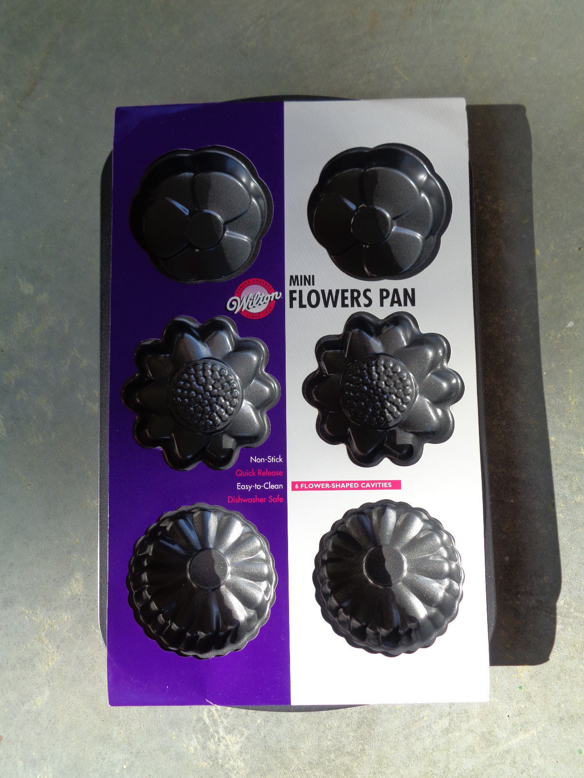 Wilton Mini Flower Cake Pan Non Stick Metal Baking Wedding Easter Spring Cooking eBay